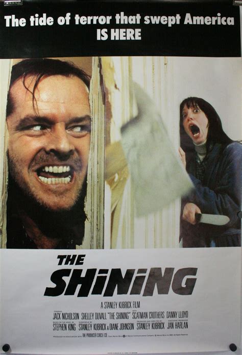 The Shining Jack Nicholson Stanley Kubrick English Os Original Movie