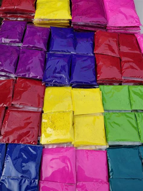 Colorful Holi Powders On Market Stall Stock Photo Image Of Festival