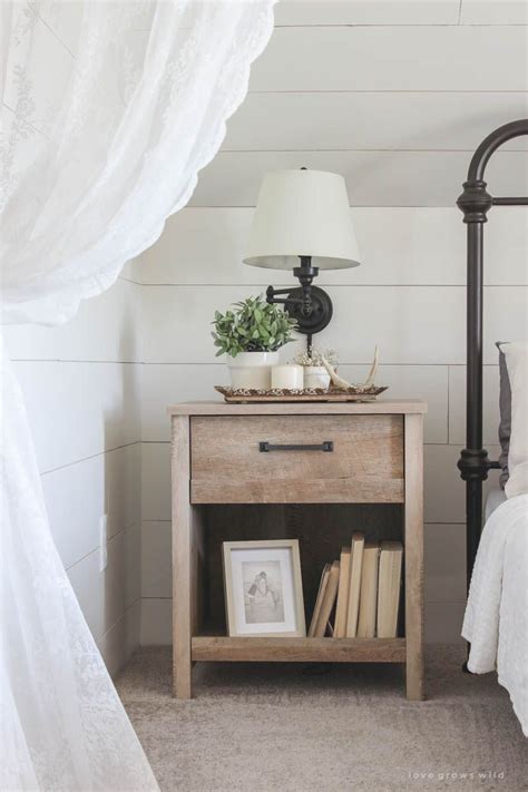 We ask a lot of the bedside table. Master Bedroom Furniture | Bedroom night stands, Farmhouse ...