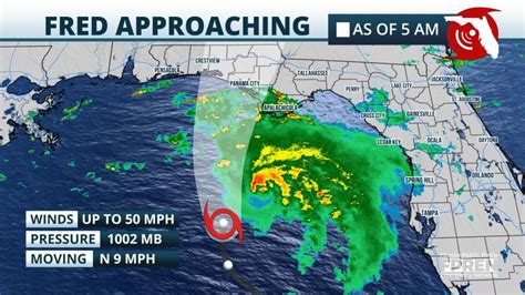 Tropical Storm Fred To Make Landfall In Florida Panhandle Monday
