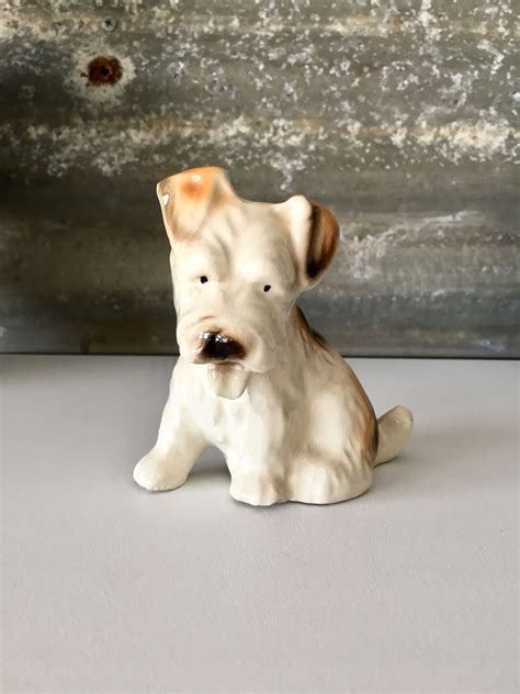 Terrier Dog Figurine Huntley Ware Dog Australian Pottery Etsy