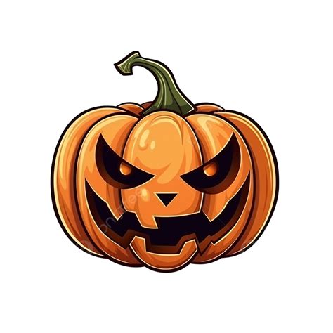 Halloween Symbol Vector Illustration Of Cute Jack O Lantern Character
