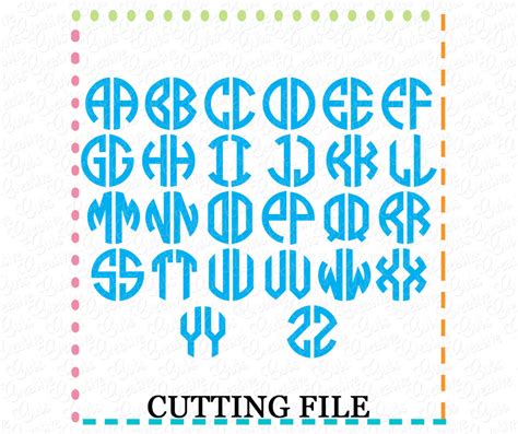 Print or download the following free letter stencils, alphabet and number stencils for woodworking projects, scroll saw patterns, laser cutting, crafts, vinyl these alphabet letters and numbers are great for coloring pages and coloring sheets, crochet patterns, drawing and painting projects, svg files for. 2 Letter Monogram Alphabet Cut File - SoFontsy