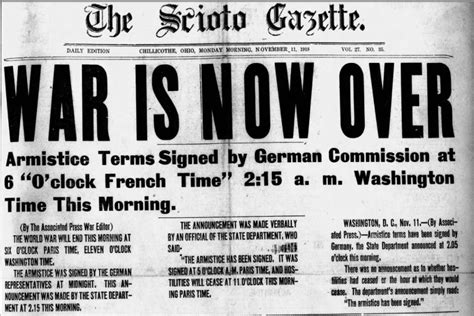 This Day In History Armistice Day World War I Ends 1918 The