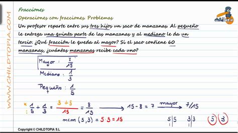 Números Racionales Problemas Con Fracciones Youtube