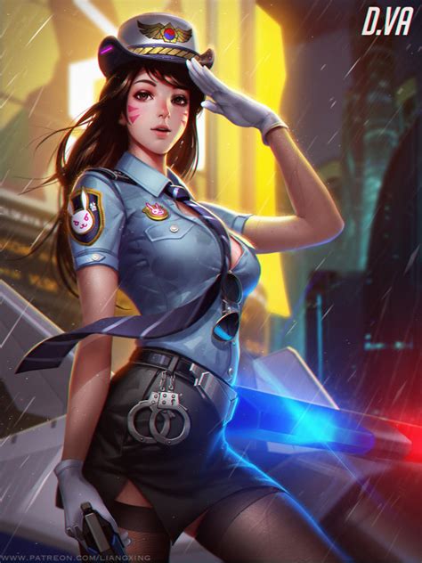Officer Dva By Liang Xing On Deviantart