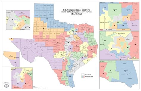 Pdf Map Of Current Texas Congressional Districts 2013 2022