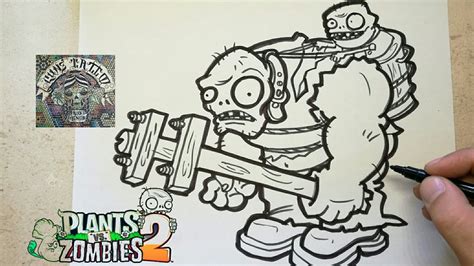Dibujos Para Colorear Zombies Vs Plantas