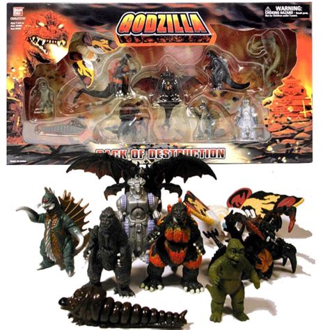 Godzilla Pack Of Destruction First Wave Mini Figure Set By Bandai Creation