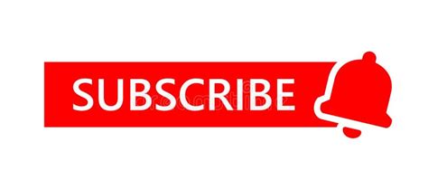 Red Subscribe Button With Notification Bell Icon Web Subscribe Button For Video Channel Mockup