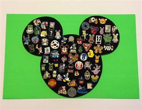 Xl Mickey Mouse Icon Disney Pin Display Board Can Hold About Etsy