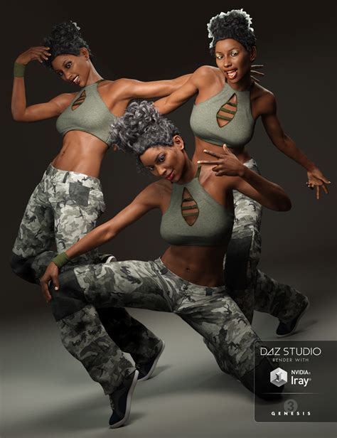 capsces hip hop poses and expressions for genesis 3 female s daz 3d