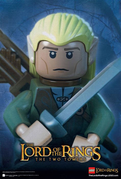 Lego Lord Of The Rings Movie Poster Legolas Toys N Bricks