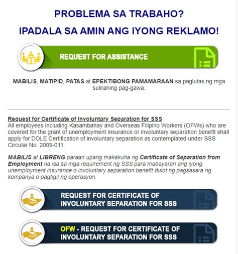 DOLE Certificate of Unemployment online application NCR - NewsToGov