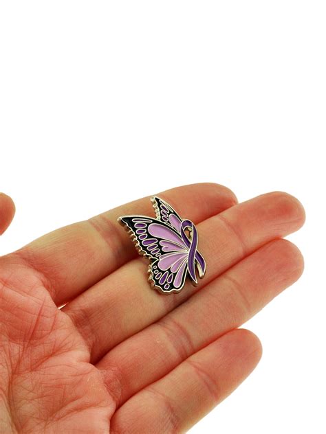 pinmart s domestic violence awareness butterfly purple ribbon enamel lapel pin ebay