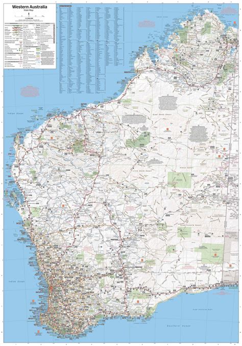 Map Of Western Australia 16c