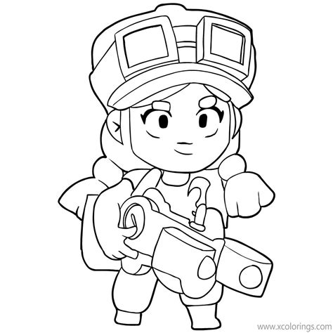 How To Draw Brawl Stars Shelly Coloring Pages XColorings