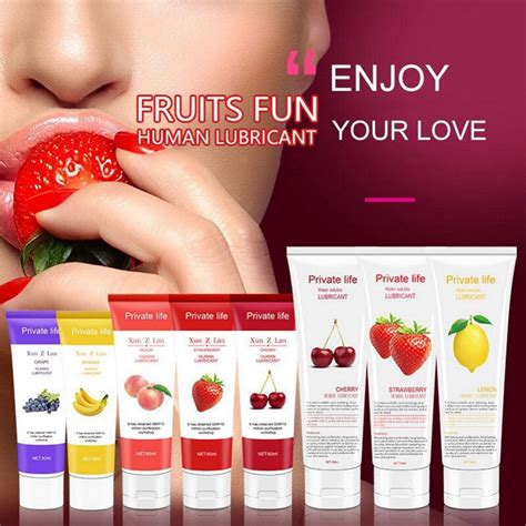 Fruit Flavor Intimate Lubricant For Anal Vagina Water Soluble Fisting Lubrication Massage Oil