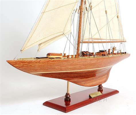 Endeavour America S Cup J Class Yacht Wood Model Boat Sailboat New My