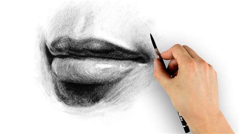 Your lips drawing is ready. How to Draw Lips - Step by Step - YouTube