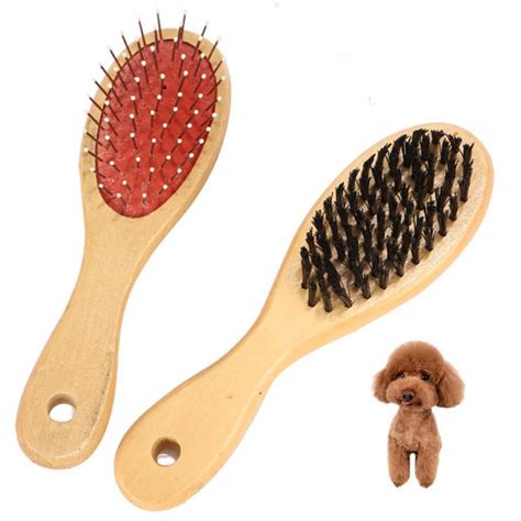 Double Sided Pet Comb Big Dog Brush Comb For Cats Dogs Hair Wooden Hair