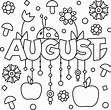 Dibujos de Agosto para colorear e imprimir– ColoringOnly.Com