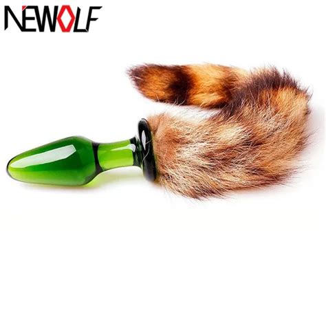Small Size New Love Faux Fox Tail Butt Anal Plug Sexy Romance Sex Toy