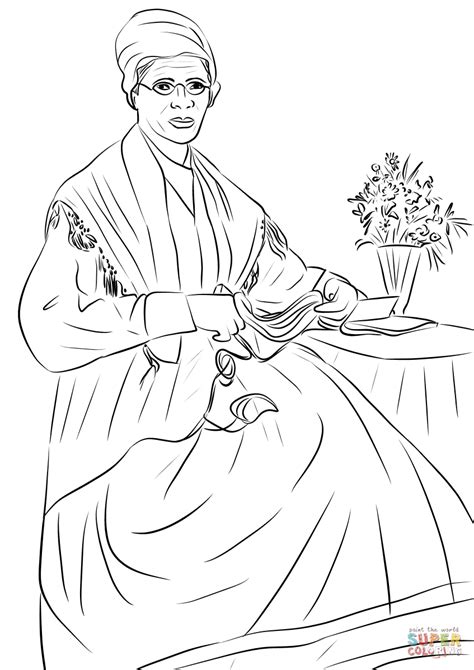 sojourner truth coloring pages gallery coloring  kids