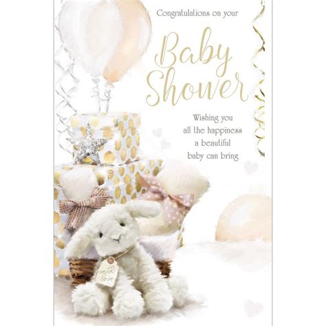 Congratulations On Your Baby Shower Greeting Card 9x6