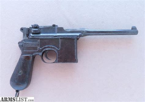 Armslist For Sale Ww1 Mauser C96 Broomhandle Pistol In 30 Mauser Free