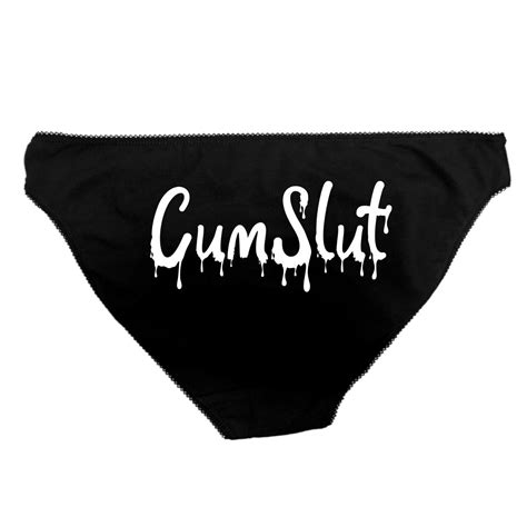 Cum Slut Ddlg Clothing Naughty Knickers Thong Slutty Sub Kinky Hot Pants 122 Ebay