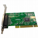 SCHEDA PCI PORTA PARALLELA LPT DB25 STAMPANTE NM9735 FG-PIO9805 FULL ...