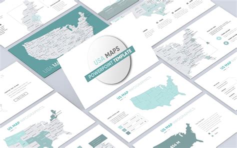 Free Editable Us Map Powerpoint Template