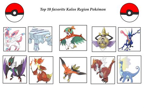 Top 10 Kalos Pokemon By Arielfan90 On Deviantart