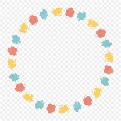 Free Border Download Png Image Cute Circle Border In Pastel Color Free