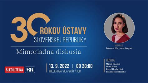 mimoriadna relácia 30 výročie ústavy slovenskej republiky youtube