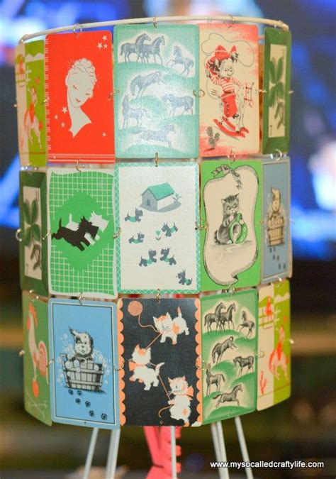 Diy Upcycled Vintage Playing Card Lampshade Vintage Playing Cards