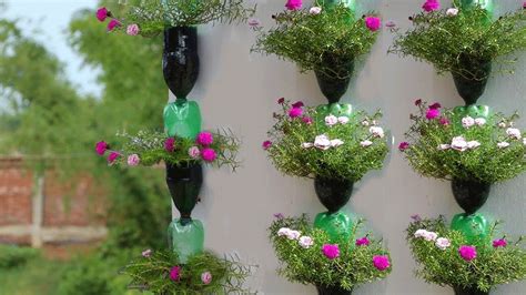 The range of hanging planters here at pointless plants is great for people living in apartments or small houses with limited space. Hanging Plants in Plastic Bottles | Plants in bottles ...