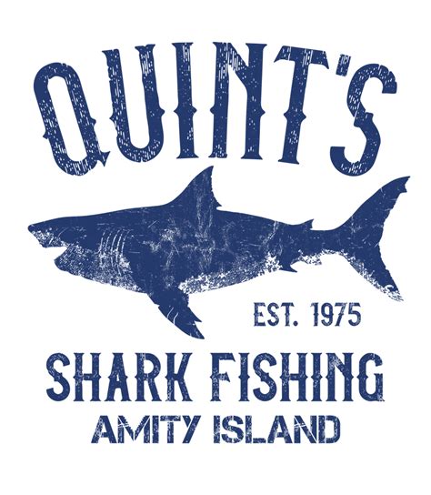Quints Shark Fishing Amity Island Sticker By Incognitomode White