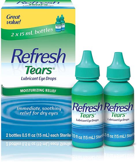 Buy Refresh Tears Lubricant Eye Drops 05 Fl Oz 4 Count 2x Twin Pack