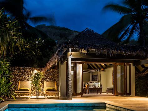 Tokoriki Island Resort Fijis Best Adults Only Resort Front Pool View Of Beachfront Pool Bure