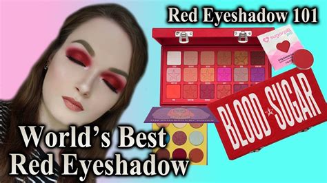 The Worlds Best Red Eyeshadows And Tutorial Youtube