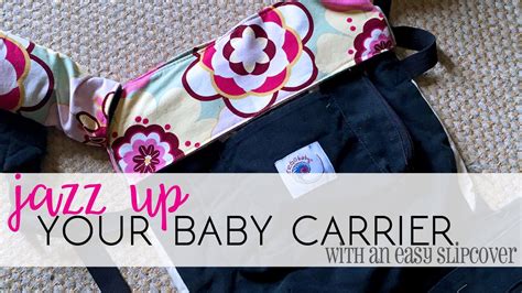 Partial Slipcoverbib For Your Baby Carrier Tutorial Baby Carrier