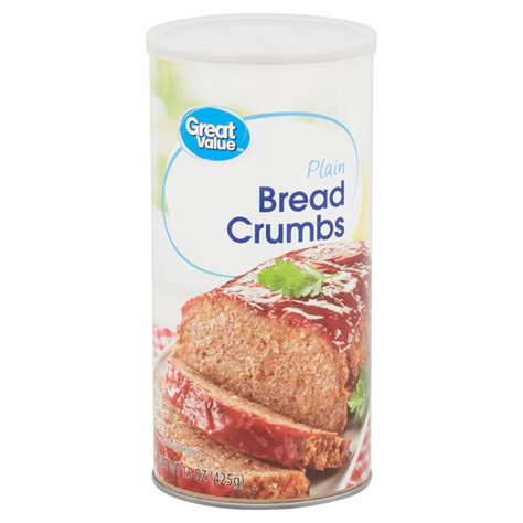 Great Value Plain Bread Crumbs 15 Oz