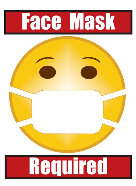 Cdc Face Masks Required Signs Free Printable
