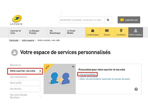 la poste procuration  Modele de lettre type