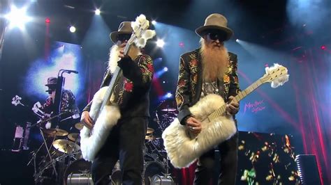 Zz Top Live Performance Of Legs With Fuzzy Guitars