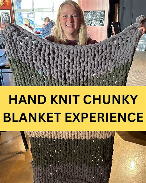 March 24 Hand Knit Chunky Blanket at Schram Vineyards Winery & Brewery