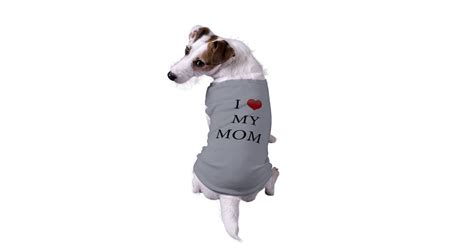 I Love My Mom Dog T Shirt Zazzle
