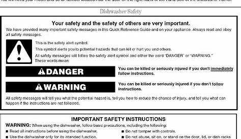 INGLIS Dishwasher Manual L0807224